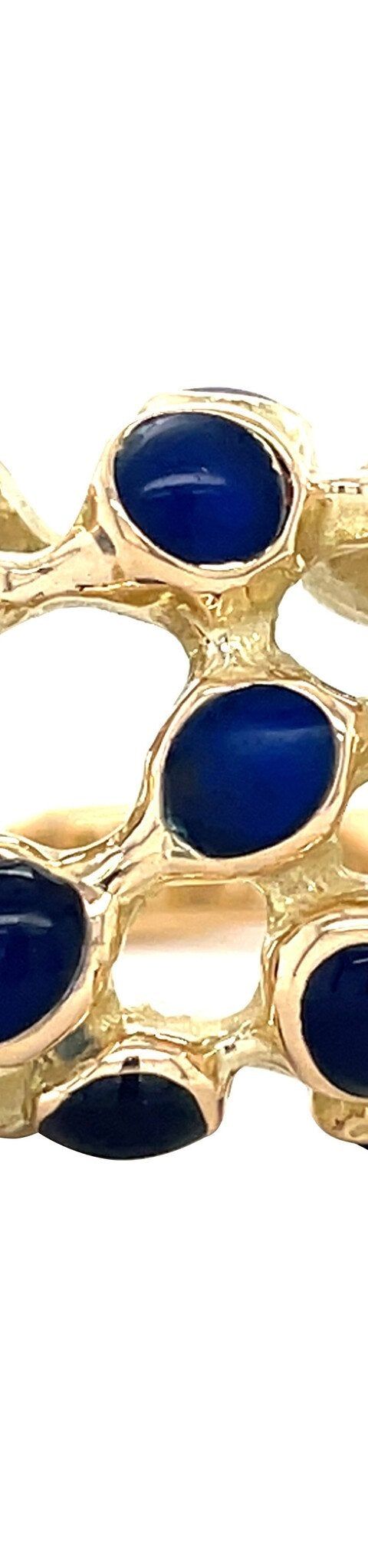 Vintage 14K Gold Ring with Colored Stone